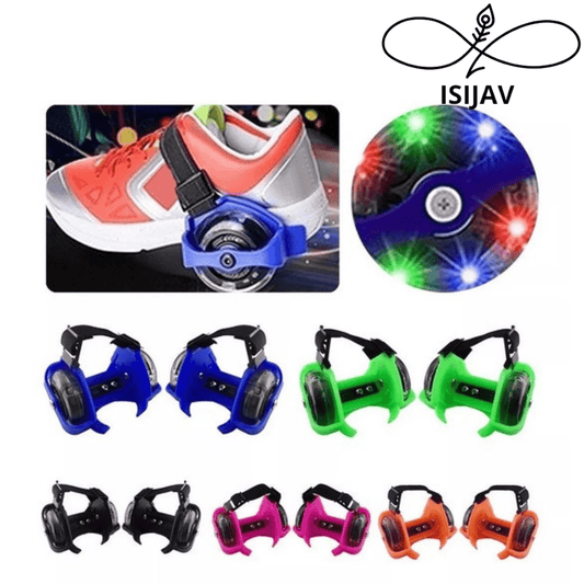 KidRollix™ Patines Ajustables para zapatillas con luz